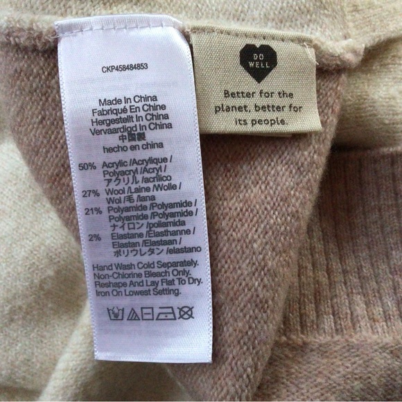 Madewell Redmond Mockneck Pocket Sweater in Colorblock XXS - Picture 8 of 8